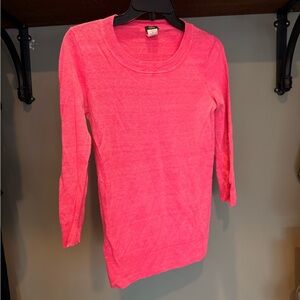 J. Crew Vibrant Pink Long Sleeve Top